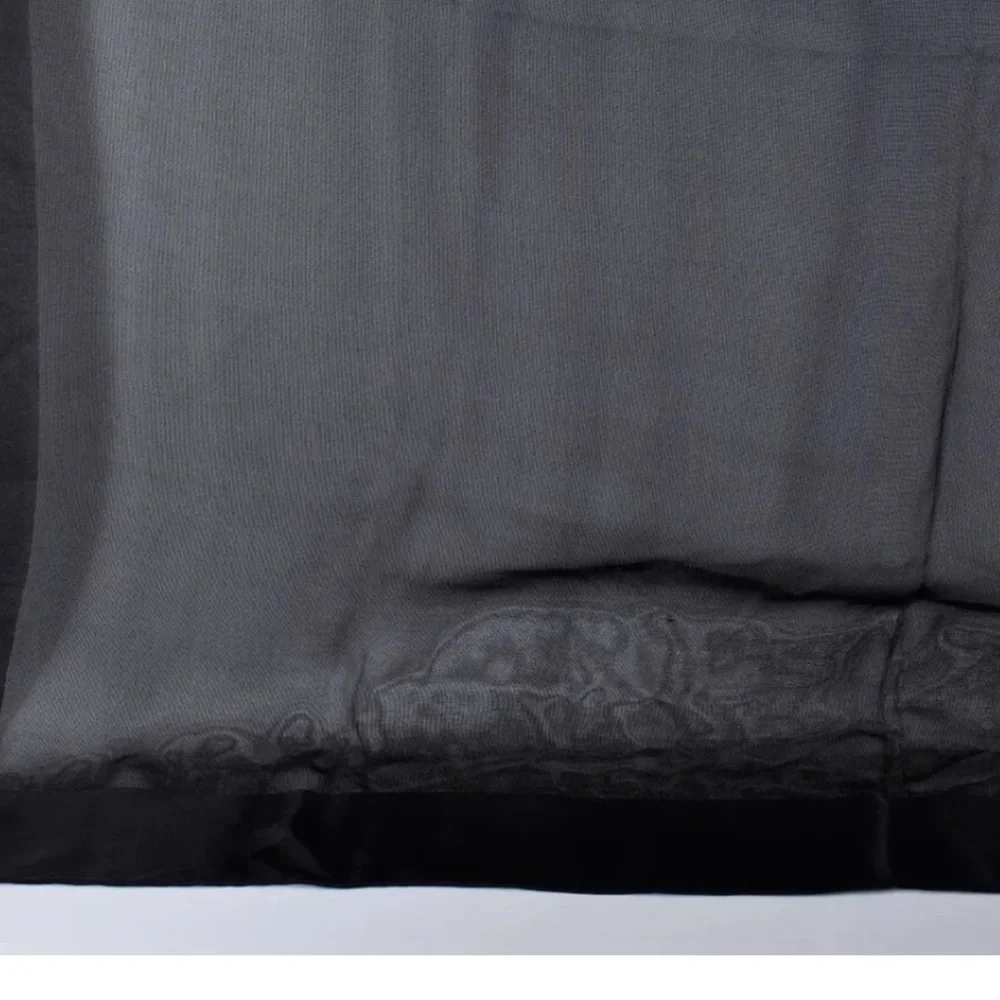 Christian Dior Scarf Bandana Silk 100% Black 88×88cm (35inches)Authentic